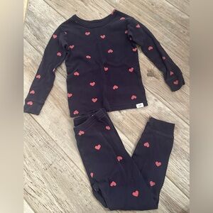 Baby Gap Size 3 Valentine Heart Pajamas